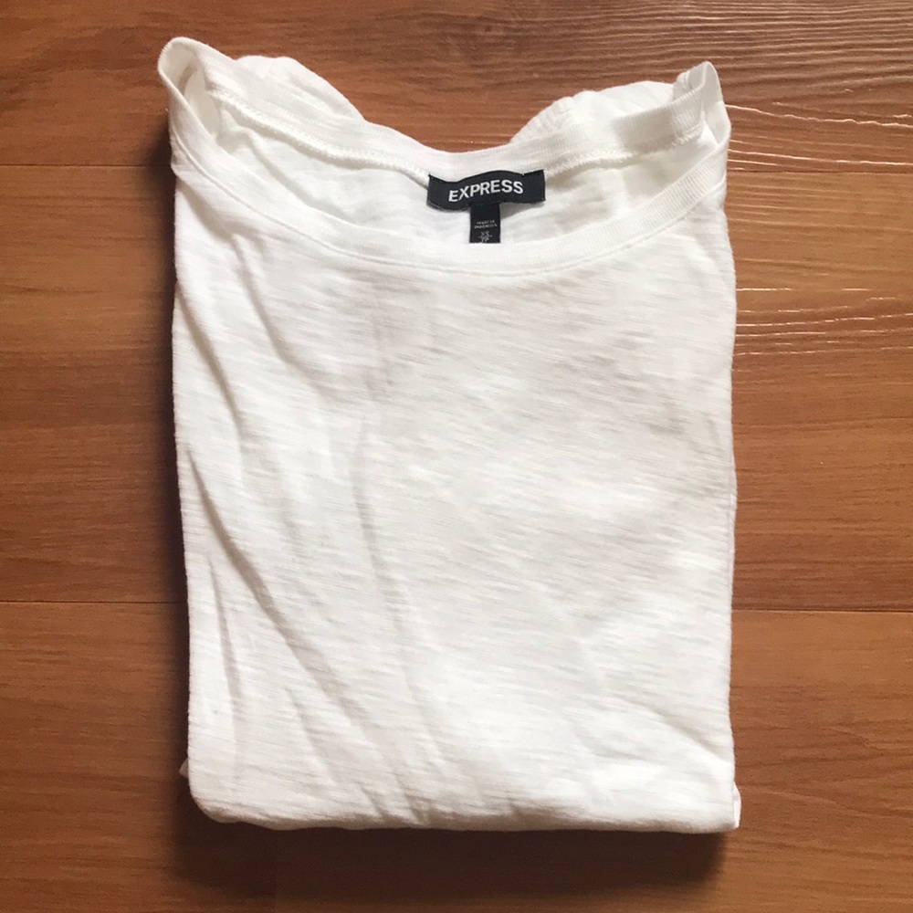 Express White Puff Sleeve Top. Size XS